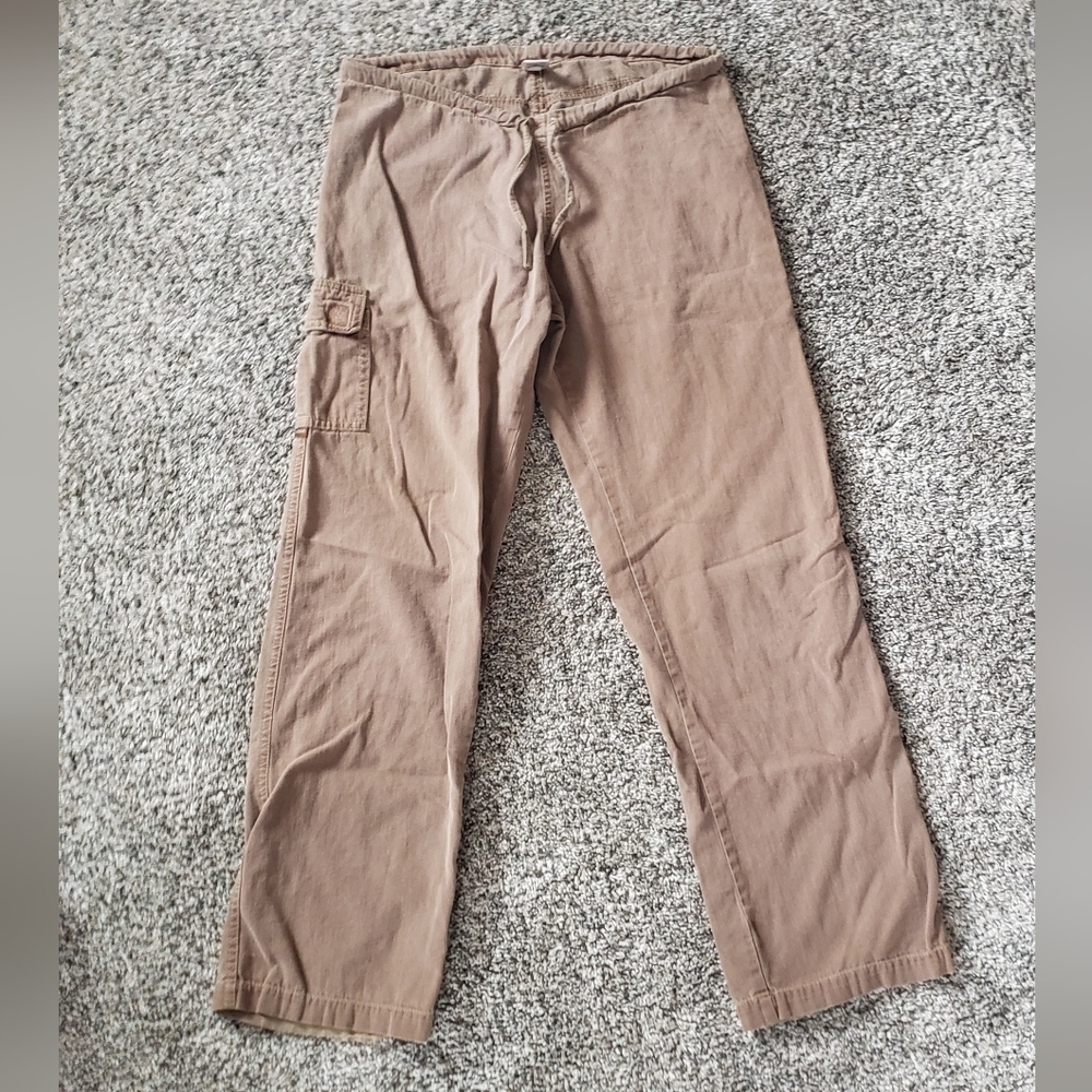 prAna| Tie Waist Wide Leg Cargo Pants
